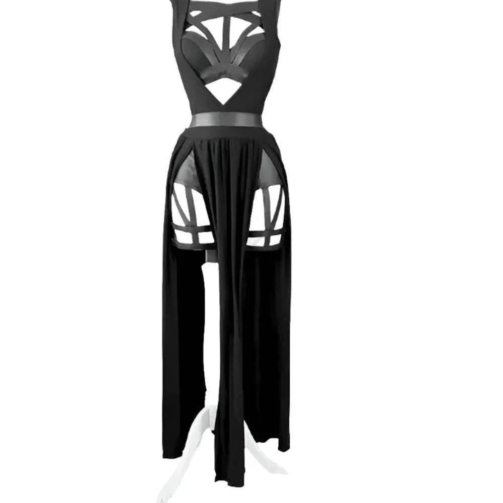 House Of Dasein Anime Yor Forger Cosplay Lingerie Nightdress Sleeveless Bandage Vest Dress Mesh Pajamas - M - Style 1