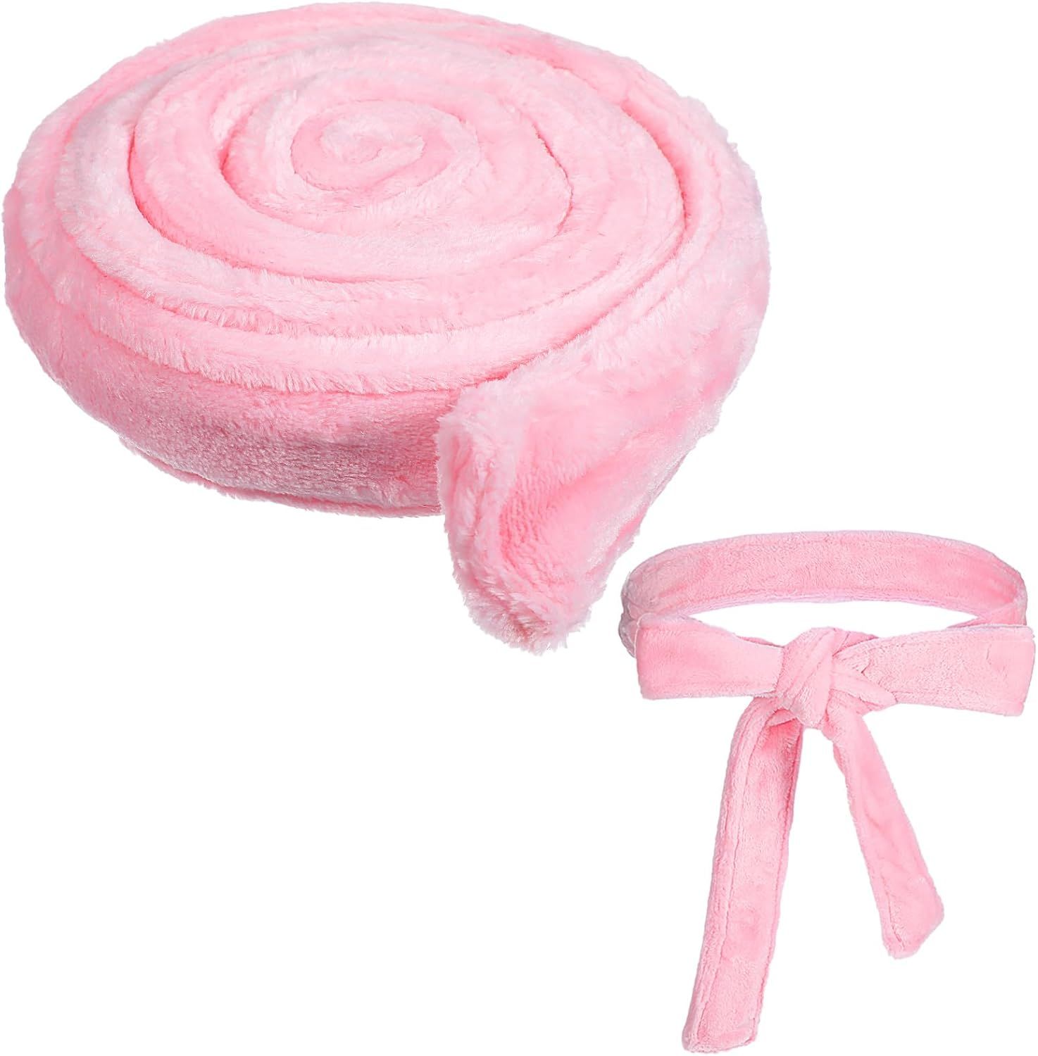 Reusable Robe Belt, 66.9 in Robe Tie for Unisex, Travel Home Hotel Spa, Sleep, (Pink, Adjustable)