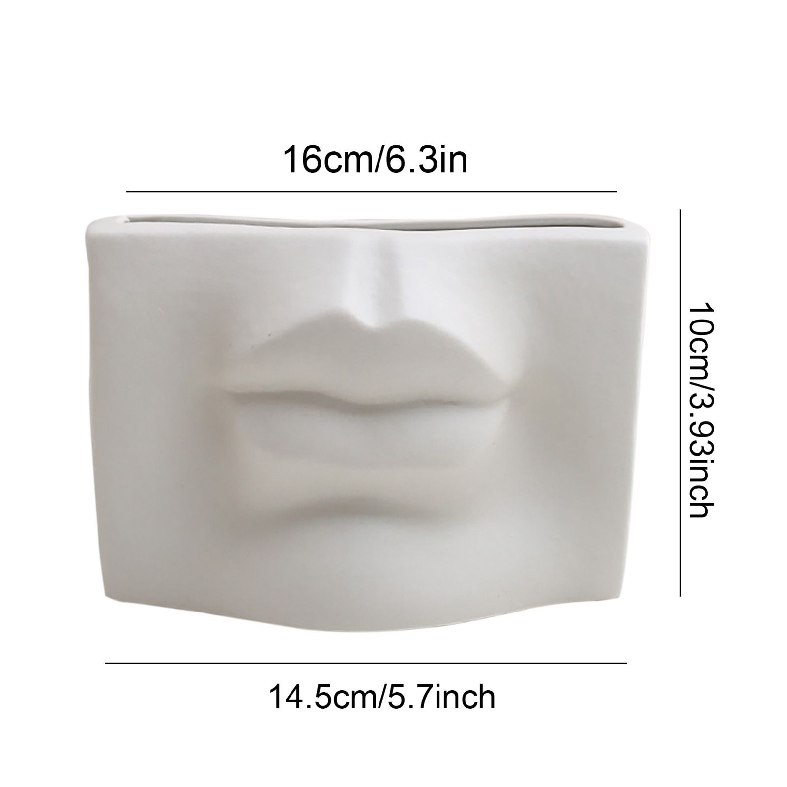Ceramic Flower Vase Human Face Vase Minimalist Decorative Hydroponic Flower Arrangement Container