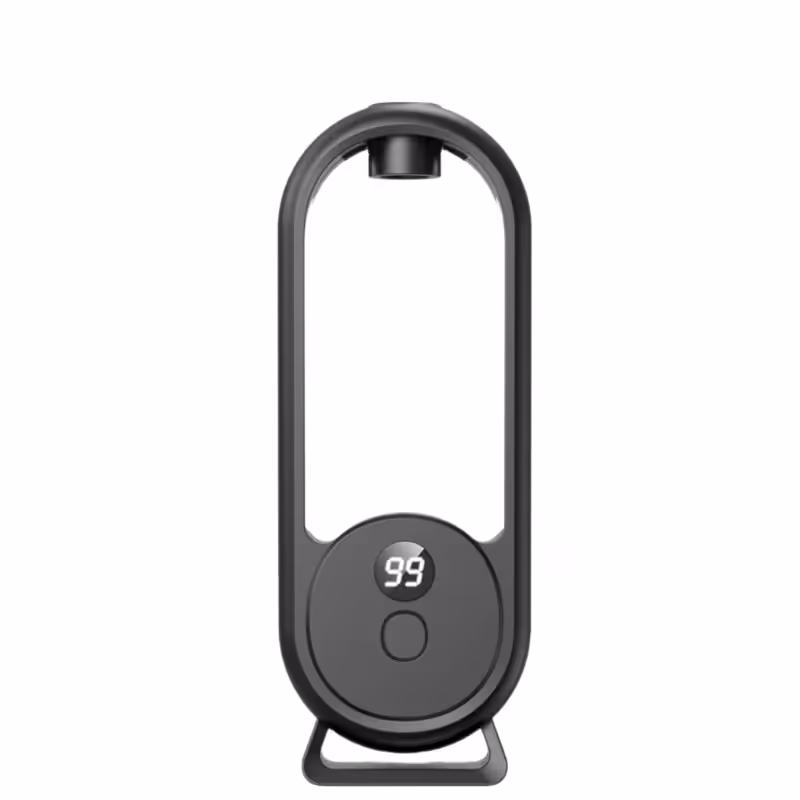 Black Smart Aromatherapy Diffuser - Ultrasonic Mist Air Freshener with LED Light and Wall Mount